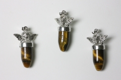 3pcs. Tiger Eye Angel Pendant Pendulum