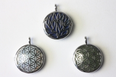 Set of 3 Flower of Life pendants