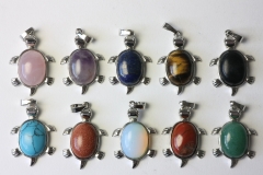 Set of 10 turtle mini pendants