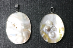 Mother of pearl pendant Oval