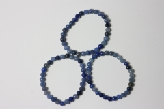 Blue Quartz Ball Bracelet 6 mm
