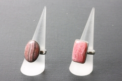 Rhodochrosite ring 925 silver