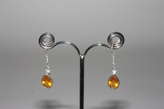 Synthesis (Citrine Color) Earring fac. Sterling-silver