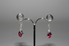 Synthesis (Tourmaline Color) Earrings fac. Sterling-silver