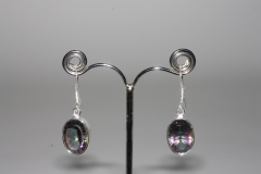 Mystic quartz earrings approx.10x14mm Sterling-silver