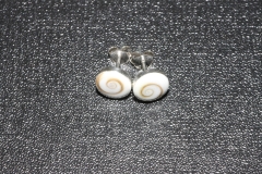 Operculum earsticks Sterling-silver round approx. 8mm