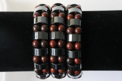 Fancy bracelet hem / red jasper