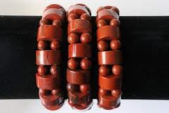 Fancy bracelet red jasper