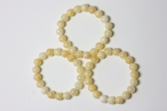 Orange Calcite Ball Bracelet 10 mm