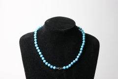 Ball chain 8mm/50cm turquoise rec.