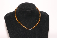 Ball chain 6mm/45cm tiger eye gold