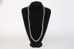 Ball chain 8mm/80cm rock crystal