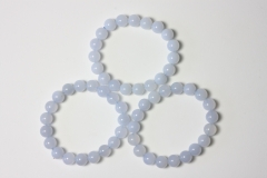 Chalcedony Ball Bracelet 10 mm