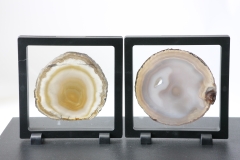 Display frame 14x14cm with agate plate