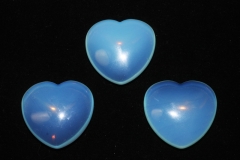 Heart hand flatterer opal glass synth.