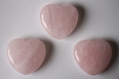 Heart hand flatterer rose quartz