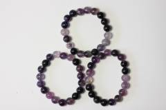 Fluorite Ball Bracelet 10 mm