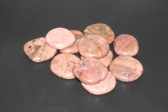 0.5kg Rhodonite A/B Black Line pocket stones
