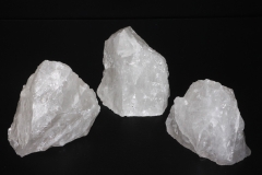 Bergkristall Rohsteine Brasilien mit Standfläche