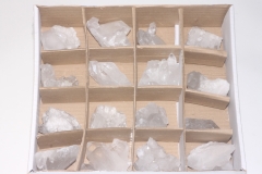 Set of 16 rock crystal steps 0.1-0.3kg