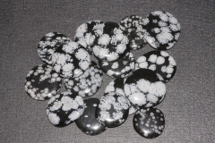 0.5kg snowflake obsidian pocket stones