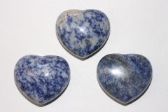 Heart hand flatterer sodalite thick