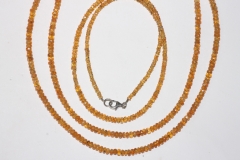 Mandarin garnet necklace fac. A approx. 3-4mm/45cm