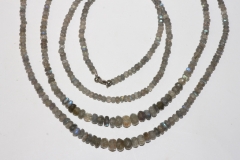 Labradorite necklace fac. approx. 4mm/45cm