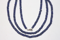 Lapis disc chain approx. 6-7mm/45cm