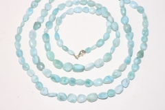 Larimar chain baroque approx. 7x9mm/45cm