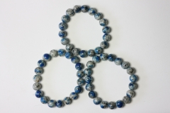 K2 stone azurite gneiss ball bracelet 10 mm