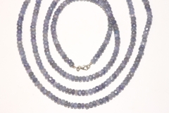 Tanzanite necklace fac. big approx. 5.5-6.5cm