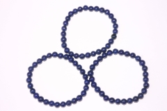 Lapis colored ball bracelet 6 mm