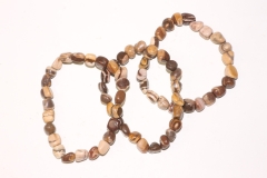 Set of 3 Cappuccino Jasper Nugget Bracelet