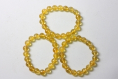 Citrine synthetic ball bracelet 10mm