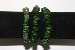 Chrome diopside disc bracelet