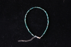 Chrysocolla bracelet ball fac. ca.2mm/17+4cm