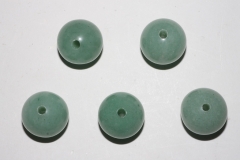 Set of 5 spheres, 20mm, f. Leather strap aventurine