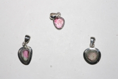 Tourmaline pendant 1-2gr. Sterling-silver