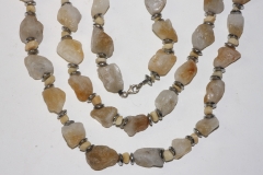 Rough stone necklace citrine approx. 44cm