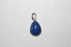 Lapis Pendant Cab. Drop 925silver