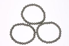 Pyrite Ball Bracelet 6 mm