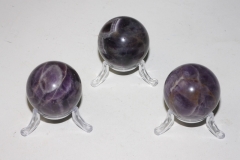 Chevron-Amethyst Kugeln ca.38-42mm