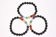 Chakra ball bracelet onyx