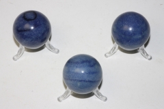 Gemstone balls 40mm aventurine blue