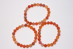 Apricot agate ball bracelet 8 mm