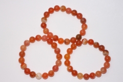 Apricot agate ball bracelet 10 mm