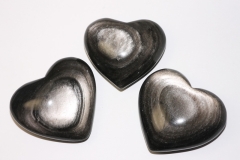 Hearts silver obsidian 180-220gr. #6