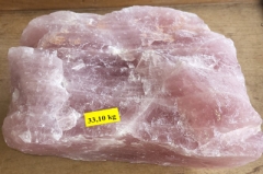 33.10Kg rose quartz rough stone A+ Madagascar