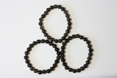 Smoky Quartz Ball Bracelet 8 mm